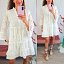 Vestido Blanco Perforado